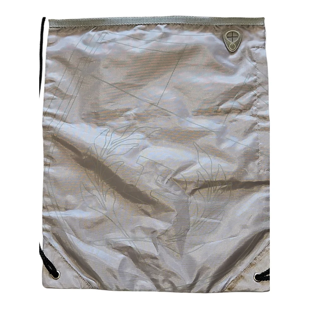 Phat Farm Drawstring Nylon Bag Gray Sling Bag. NWT